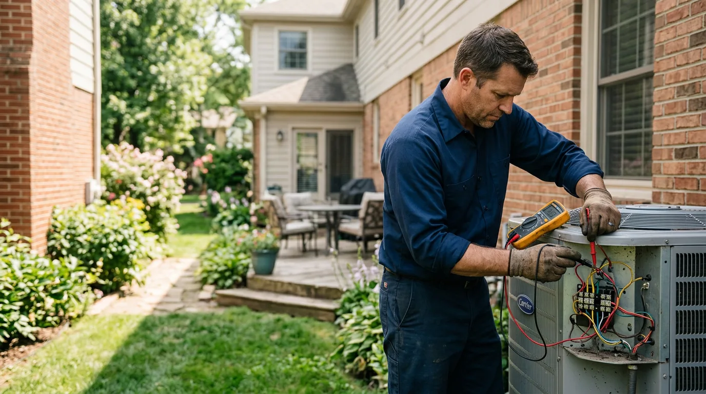 HVAC technician working near Pineville, WV